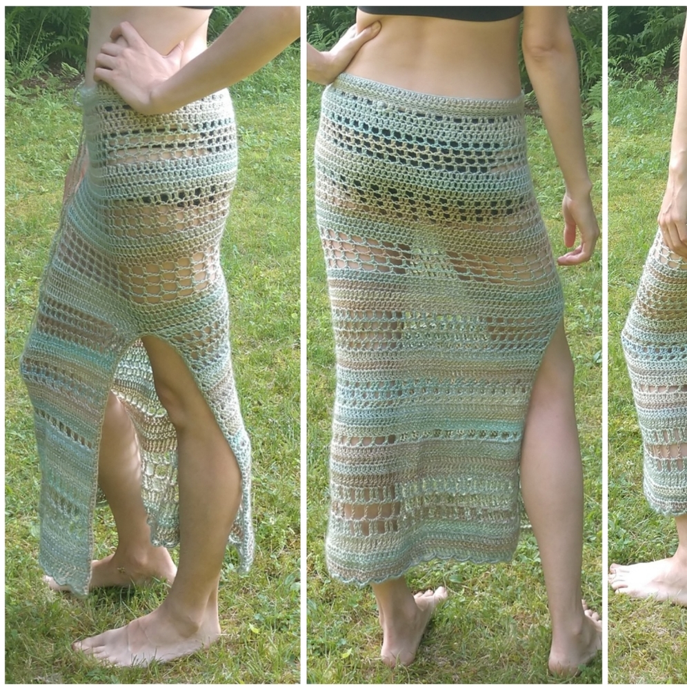 Handmade Crochet Maxi Skirt